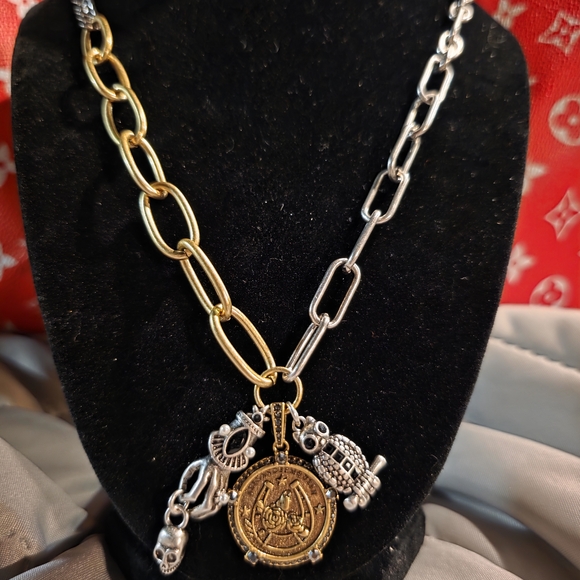 Jewelry - Gold and Silver Pendant Necklace
